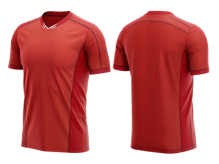vibrant red soccer jersey mockup showcasing modern design perfect for sports enthusiasts