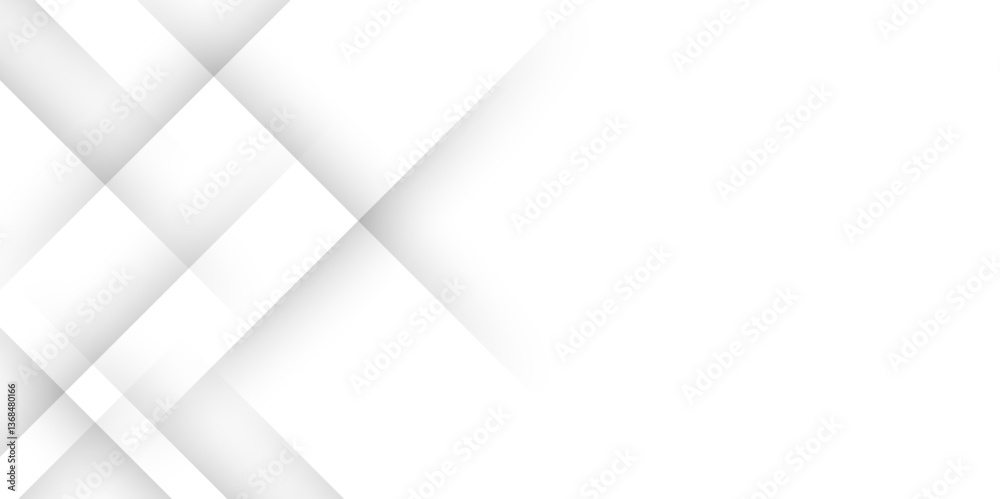 Fototapete Elegant abstract background with grey lines with shadow. modern abstract gray line light dynamic shape composition background. Gray and white geometric background with copy space. , Modern design.	