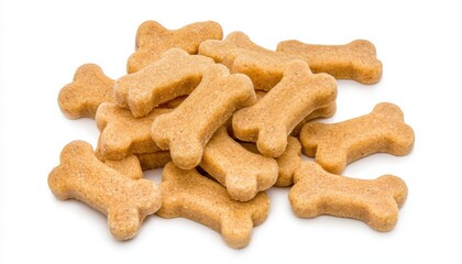 Fototapeta premium Natural and grain-free bone-shaped dog treats, made with premium ingredients to provide a healthy, guilt-free snack option for pets