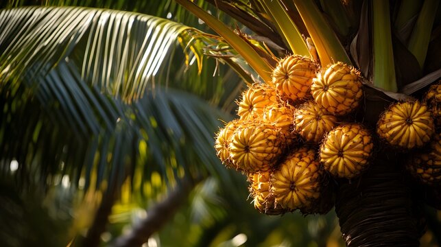Professional Yellow Palm Tree Seeds on a White Background for Landscape Design Inspiration