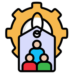 Customer Assessment Icon symbol Flat Color