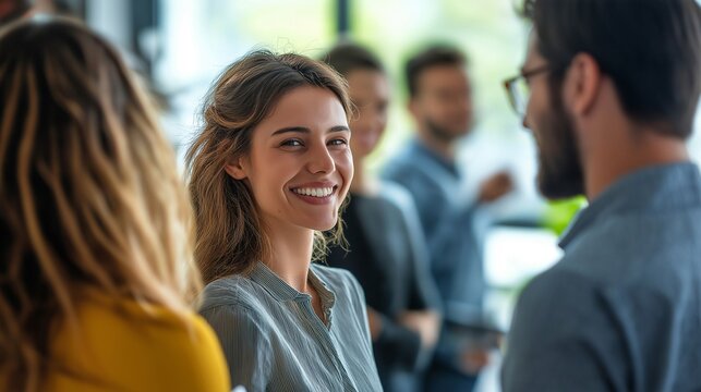 Employees working at a company. Appearances of team members. Business collaboration with team members. Document and data processing. AI generation.