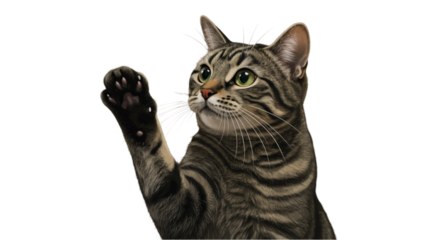 Blurred gray cat image