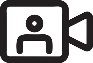 Obraz premium isolated video call Vector,video call Silhouette,video call icon set, video call symbol ,black video call Vector illustration, Vector Graphic, EPS 10 