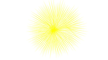 Obraz premium abstract yellow sun