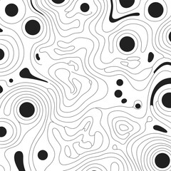 Seamless pattern of Doodle Art and line drawing.