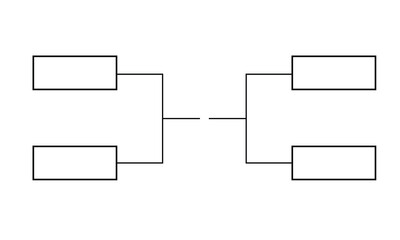Team Tournament bracket templates on white background .vector illustration.