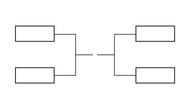 Team Tournament bracket templates on white background .vector illustration.