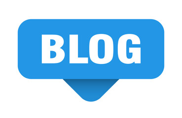 blog sticker. blog sign on transparent background