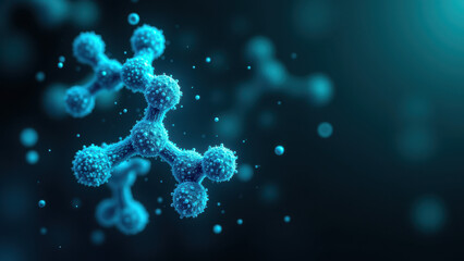 Obraz premium Illustration of Nicotinamide Adenine Dinucleotide, a vital coenzyme in biological systems.