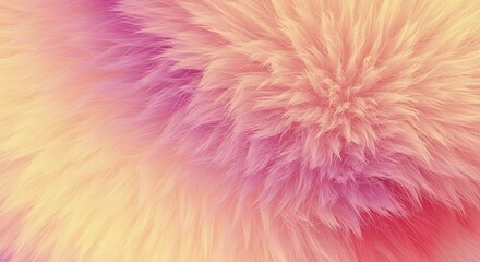 Soft pastel pink and orange fur texture background. AI Generated