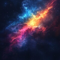 Naklejka premium Cosmic nebulae explosion in deep space