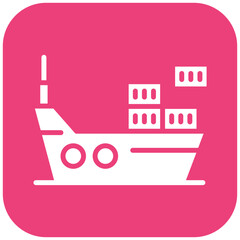 Obraz premium Cargo Ship Icon