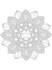 Beautiful new flower mandala design