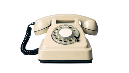 Old Fashioned Phone With a Cord.