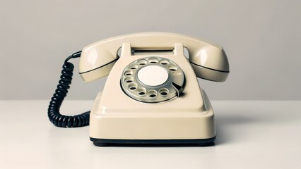 Old Fashioned Phone With a Cord.