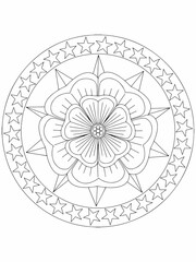 Beautiful new flower mandala design