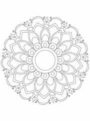 new mandala design and essay hand drawing