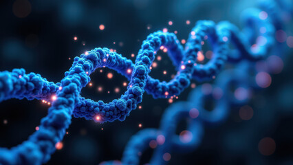 Illustration of Nicotinamide Adenine Dinucleotide molecule with molecular structure highlighted.