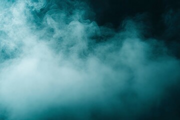 Obraz premium Abstract White Smoke Floating on Dark Background for Atmospheric Effects