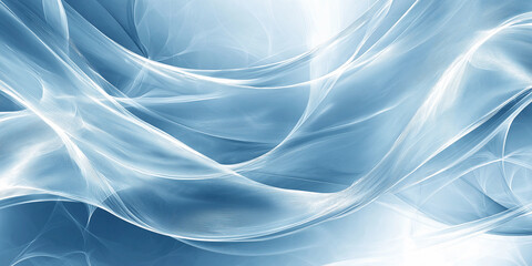 A dynamic display of interwoven light blue waves and subtle gradients for a modern and calming visual effect.