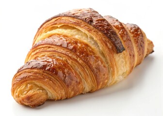 Delicious golden croissant, perfect for breakfast or a snack.