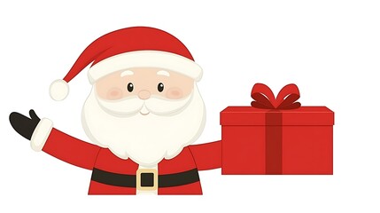 Santa Claus gift Christmas present.