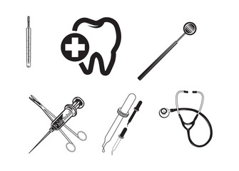 Doctor Instruments vector, Doctor Instruments clipart, Doctor Instruments silhouette