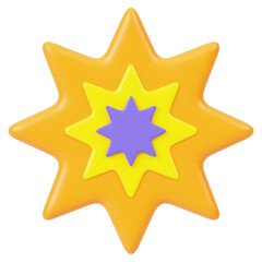 Collision 3D Icon Illustration 