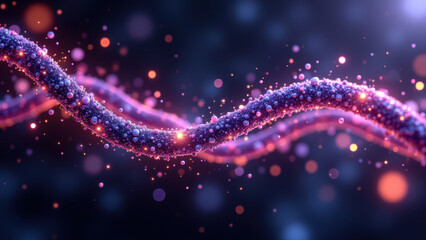 Fototapeta premium A visually striking representation of Nicotinamide Adenine Dinucleotide (NAD+) with a cosmic backdrop.