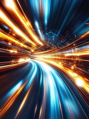 Abstract Speed Motion in a Tunnel