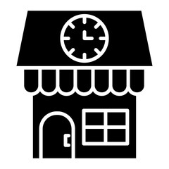 Obraz premium Clock Shop Icon