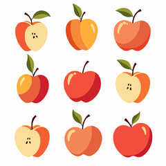 Apple vector logo isolated on white background.