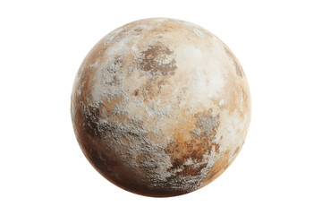 Fototapeta premium Realistic earth planet isolated on white or transparent background.