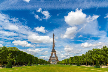 Eiffel Tower in Paris in a summer day, France