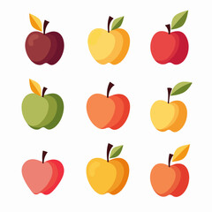 Apple vector logo isolated on white background.
