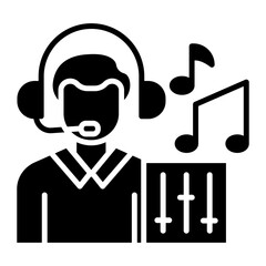 Sound Engineer Male Icon