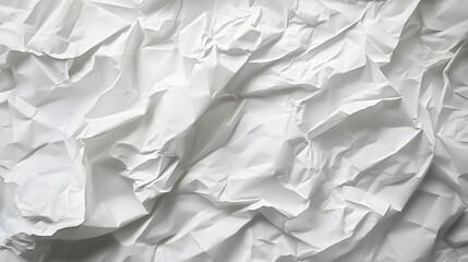 Obraz premium High-Quality Texture of Crumpled White Paper for Professional Design Projects