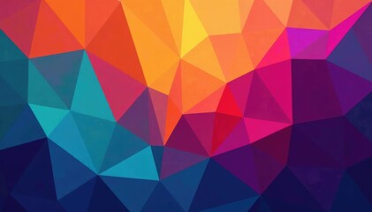 Geometric abstract design with vibrant colors, shapes, repeat