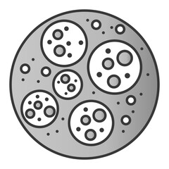 Coconut Oil Bottle Icon for Organic Skincare and Haircare Packaging