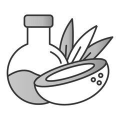 Red Algae Outline Icon for Marine Skincare and Wellness Products