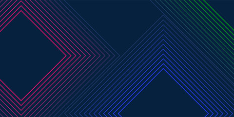 Naklejka premium Dark blue background. Modern line stripes curve abstract presentation background. Luxury paper cut background. Abstract decoration, golden pattern, halftone gradients, 3d Vector illustration