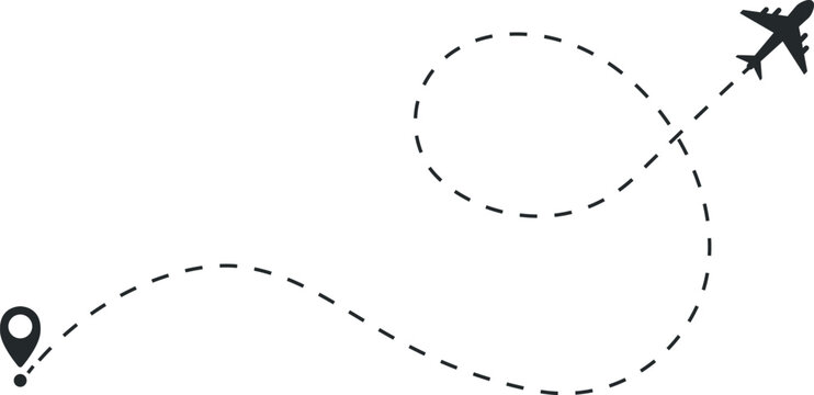 Flight Route Illustration