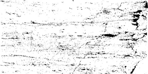 Distressed black texture. Dark grainy texture on white background. Rusted white effect. Grunge design elements. Vector illustration.