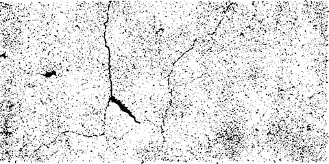 Distressed black texture. Dark grainy texture on white background. Rusted white effect. Grunge design elements. Vector illustration.