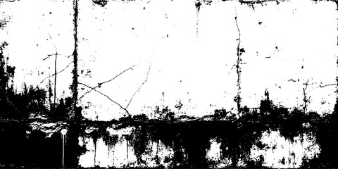 Distressed black texture. Dark grainy texture on white background. Rusted white effect. Grunge design elements. Vector illustration.