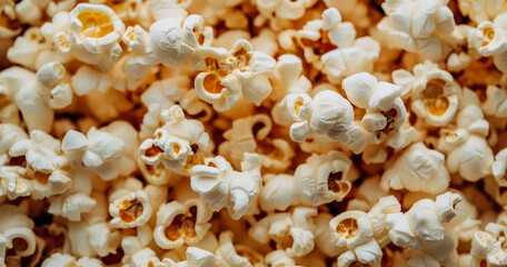 close up of popcorn