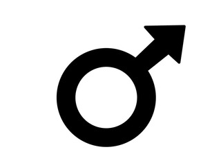 The symbol is associated with masculinity, men, and the planet Mars. The design is bold and...