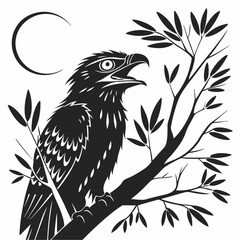 tawny silhouette icon vector