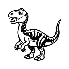 Fototapeta premium 🦖 Exciting Dinosaur Coloring Pages 🎨 | Perfect for Dino Lovers